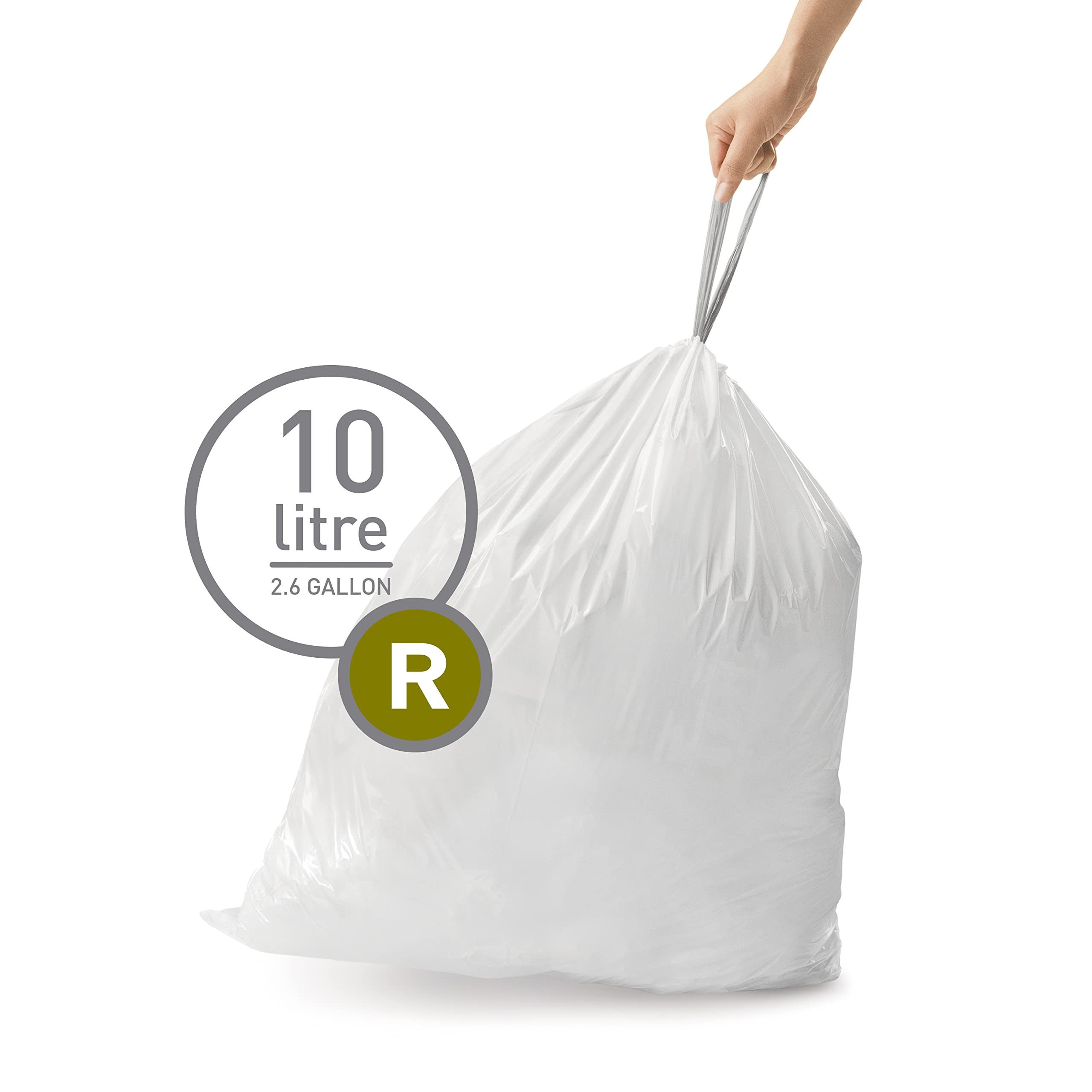 Foto 3 pulgar | Bolsas De Basura Simplehuman Code R  10 Litros  2.6 Galones  60 Unidades - Venta Internacional.