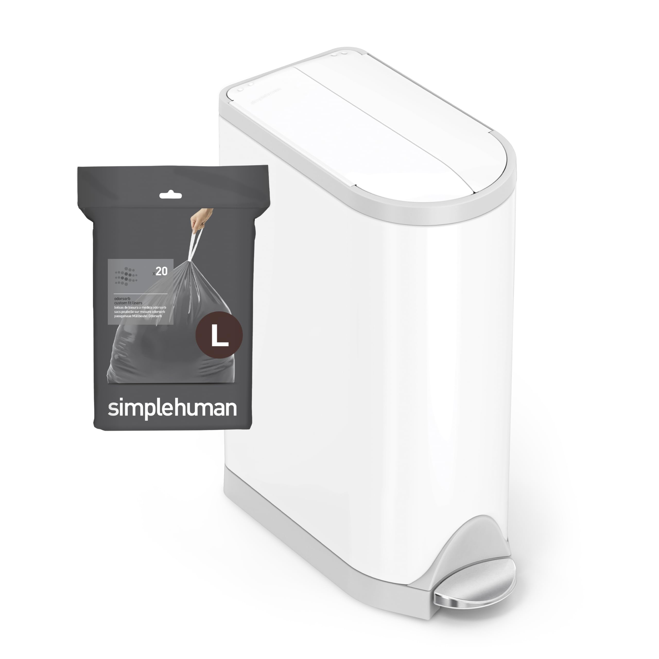 Foto 4 pulgar | Bolsas De Basura Simplehuman Code L  18 L/4.7 Galones  40 Unidades - Venta Internacional.
