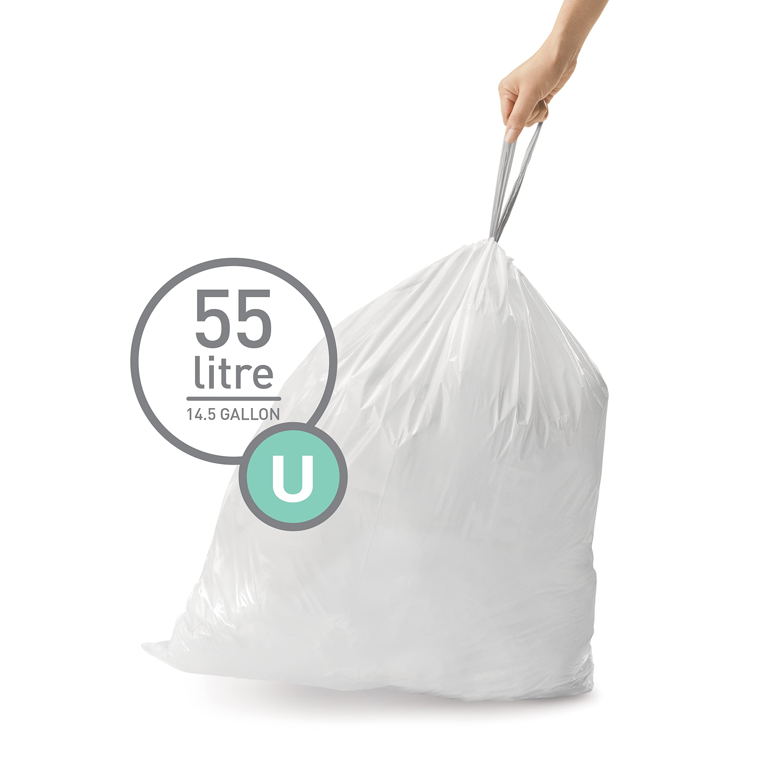 Foto 3 pulgar | Bolsas De Basura Simplehuman Code U De 55 L/14.5 Galones  100 Unidades - Venta Internacional.