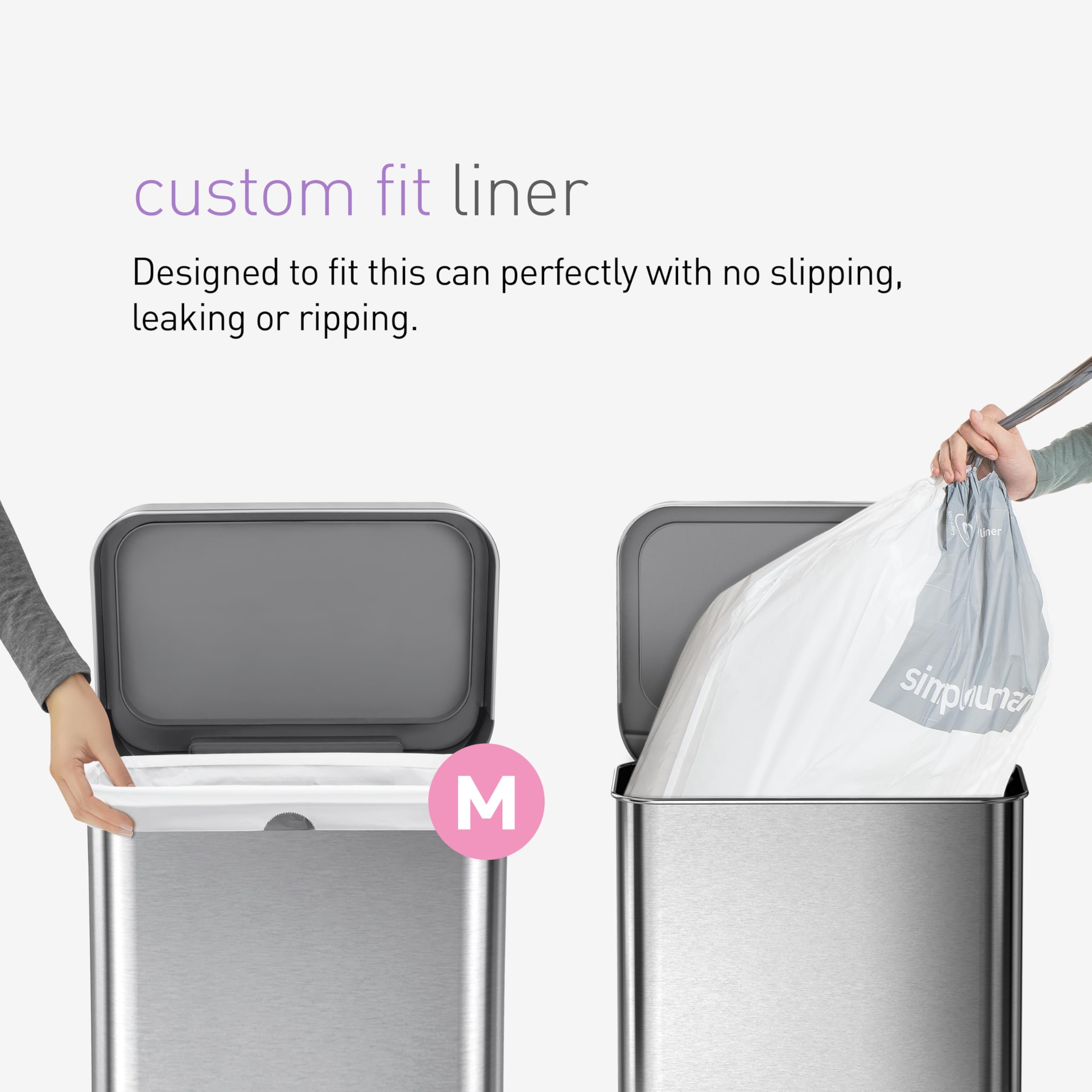 Foto 3 pulgar | Bolsas De Basura Simplehuman Code M  45 L/11.9 Galones  200 Unidades - Venta Internacional.