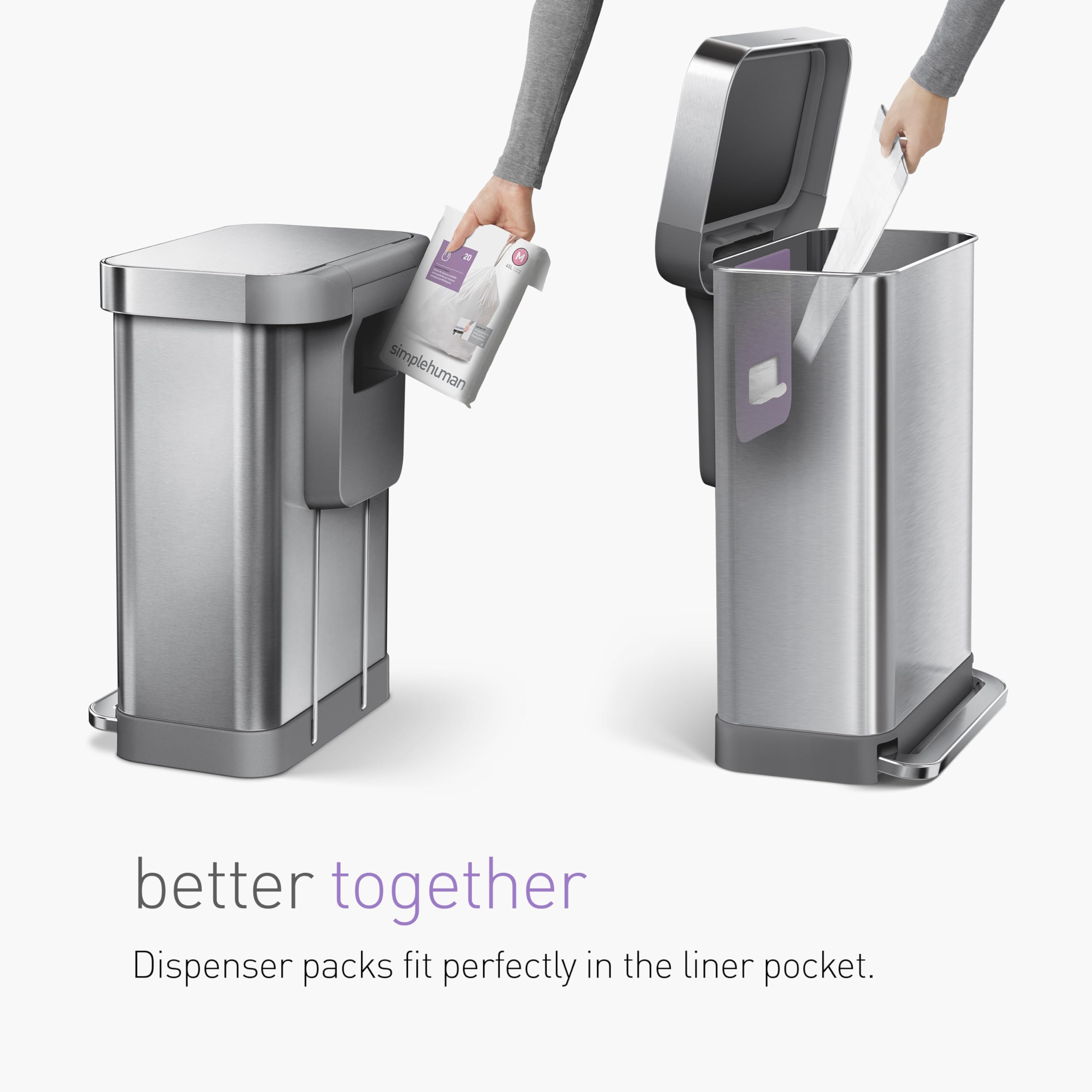 Foto 4 pulgar | Bolsas De Basura Simplehuman Code M  45 L/11.9 Galones  200 Unidades - Venta Internacional.