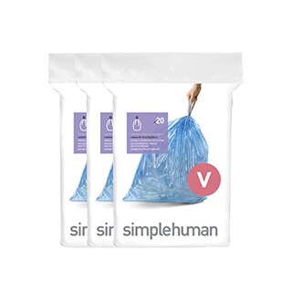 Foto 1 | Bolsas De Basura Simplehuman Code V 60 Unidades 16 A 18 Litros 4 2 A 4 8 Galones - Venta Internacional.