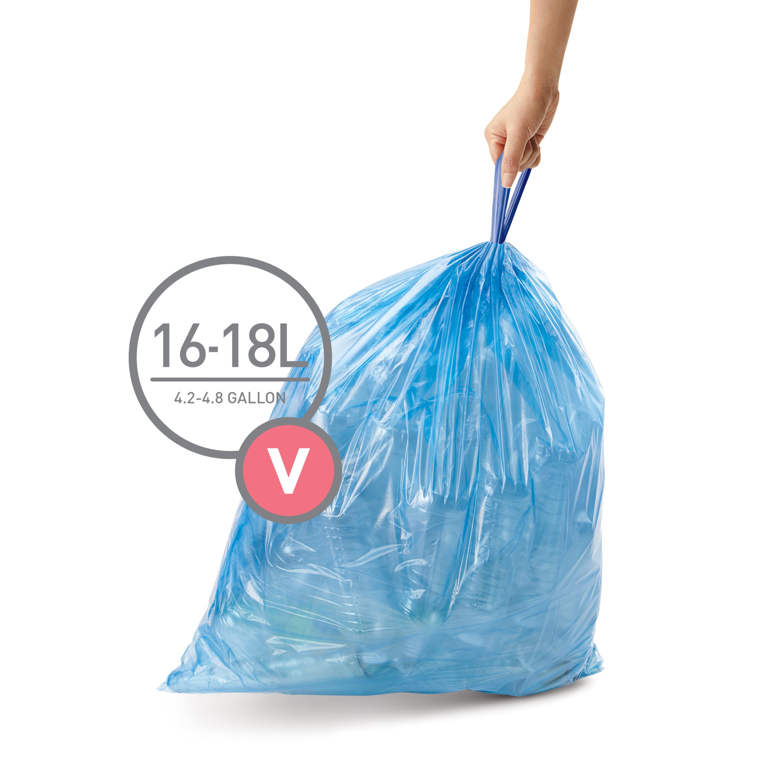Foto 3 pulgar | Bolsas De Basura Simplehuman Code V  60 Unidades  16 A 18 Litros  4 2 A 4 8 Galones - Venta Internacional.