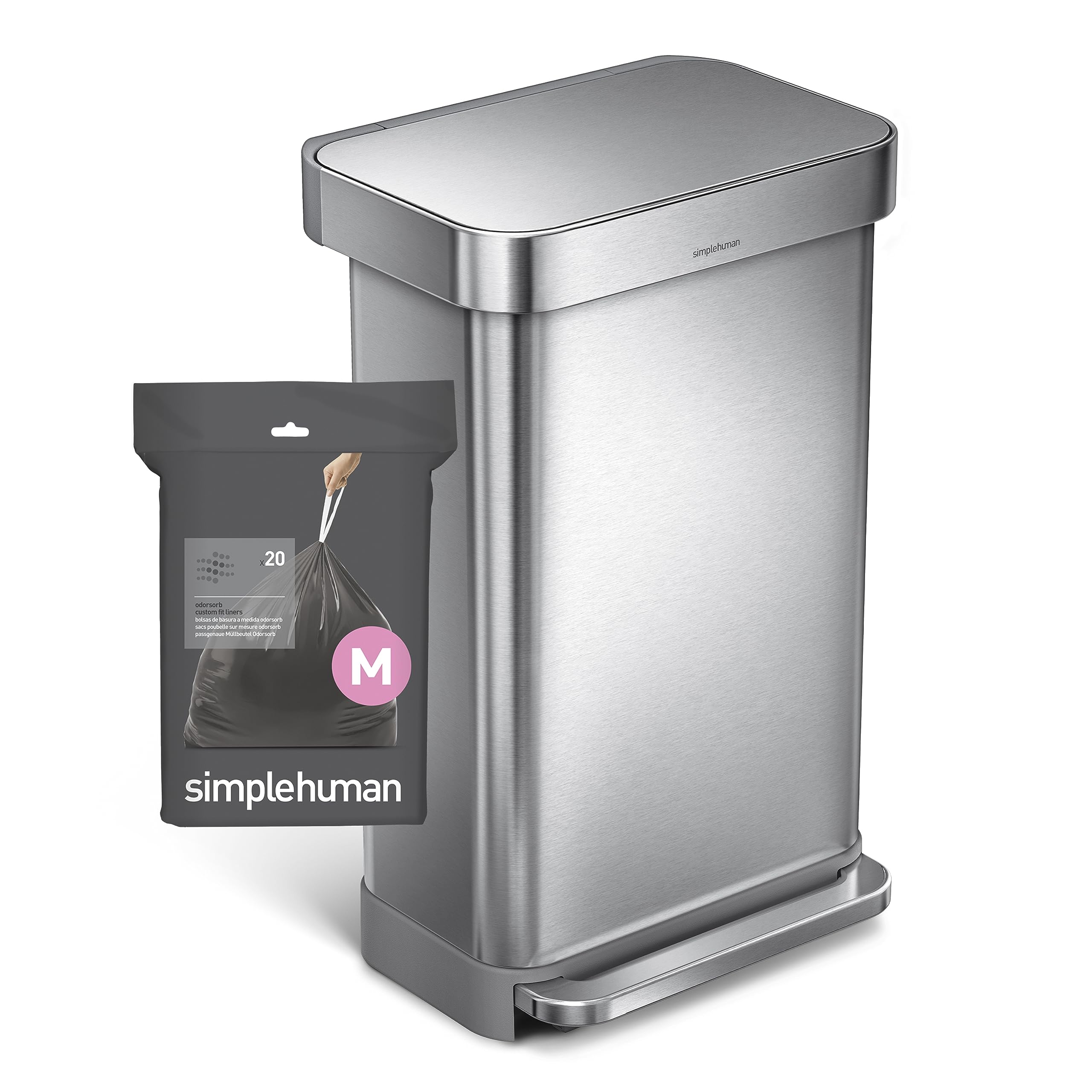 Foto 6 pulgar | Bolsas De Basura Simplehuman Code M  45 Litros  12 Galones  40 Unidades - Venta Internacional.