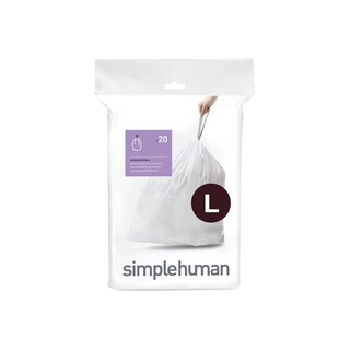 Foto 1 | Bolsas De Basura Simplehuman Code L Custom Fit 18 L 20 Unidades - Venta Internacional.