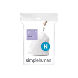Foto 1 | Bolsas De Basura Simplehuman Code N Custom Fit 45-50 L 20 Unidades - Venta Internacional.