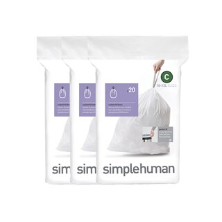 Foto 1 | Bolsas De Basura Simplehuman Code C 10-12l 60 Unidades Blancas - Venta Internacional.