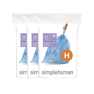 Foto 1 | Bolsas De Basura Simplehuman Code H 30-35 L/8-9.2 Galones 60 Unidades - Venta Internacional.