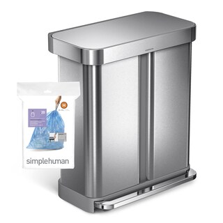 Foto 6 | Bolsas De Basura Simplehuman Code H 30-35 L/8-9.2 Galones 60 Unidades - Venta Internacional.