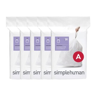 Foto 1 | Bolsas De Basura Simplehuman Code A 4 5 L/1 2 Galones 150 Unidades - Venta Internacional.