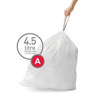 Foto 2 | Bolsas De Basura Simplehuman Code A 90 Unidades 4 5 L/1 2 Galones - Venta Internacional.