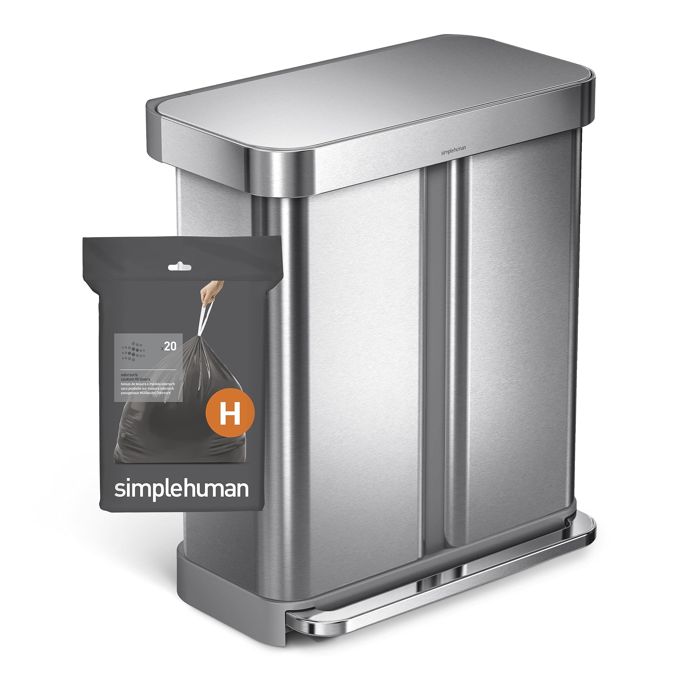 Foto 5 | Bolsas De Basura Simplehuman Code H  40 Unidades  30-35 L/8-9 Galones - Venta Internacional.
