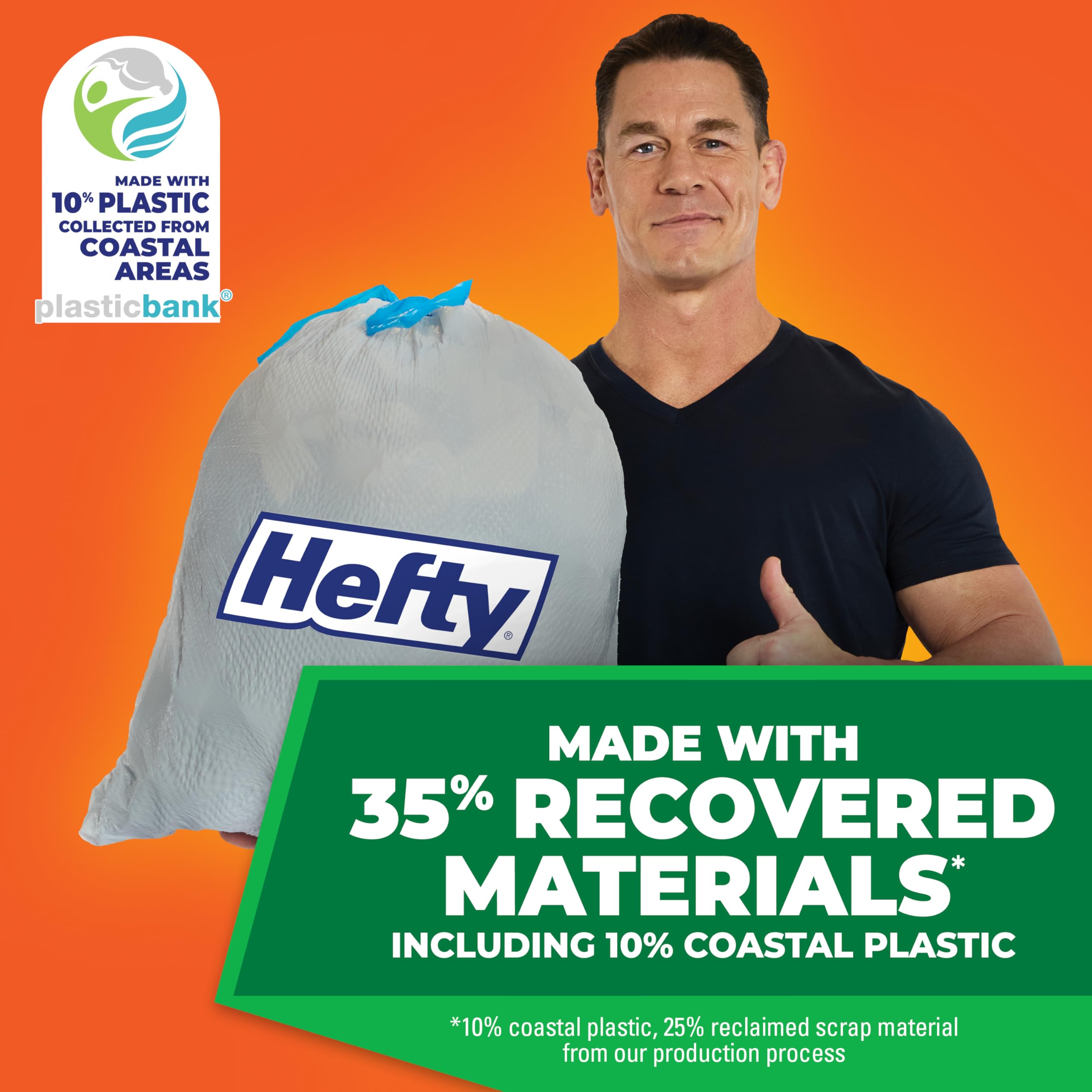 Foto 4 pulgar | Bolsas De Basura Hefty Ultra Strong  49 L  80 Bolsas  Aroma A Brisa Marina - Venta Internacional.