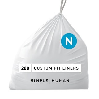 Foto 1 | Bolsas De Basura Simplehuman Code N 30 L/8 Galones 200 Unidades Blancas - Venta Internacional.