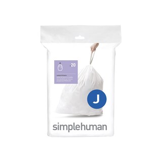 Foto 1 | Bolsas De Basura Simplehuman Code J Custom Fit 30-45 L 20 Unidades - Venta Internacional.