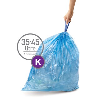 Foto 2 | Bolsas De Basura Simplehuman Code K 35-45 L/9 2 A 12 Galones 60 Unidades - Venta Internacional.