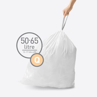 Foto 4 | Bolsas De Basura Simplehuman Code Q 50-65 L 200 Unidades Blancas - Venta Internacional.