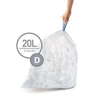 Foto 2 | Bolsas De Basura Simplehuman Code D Custom Fit 20 L 60 Unidades - Venta Internacional.