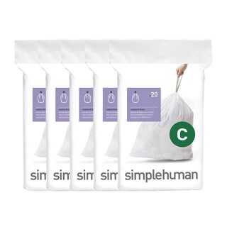Foto 1 | Bolsas De Basura Simplehuman Code C 10-12l 100 Unidades Blancas - Venta Internacional.