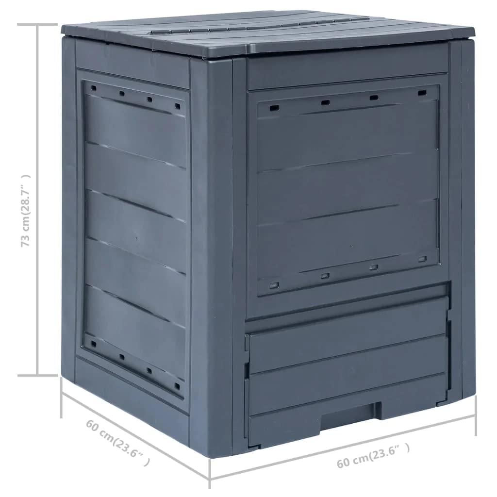 Foto 7 | Contenedor De Abono Para Jardín Vidaxl 780l  Color Gris - Venta Internacional.