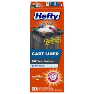 Foto 1 | Bolsas De Basura Hefty Cart Forer 65 Galones 10 Bolsas Sin Aroma - Venta Internacional.