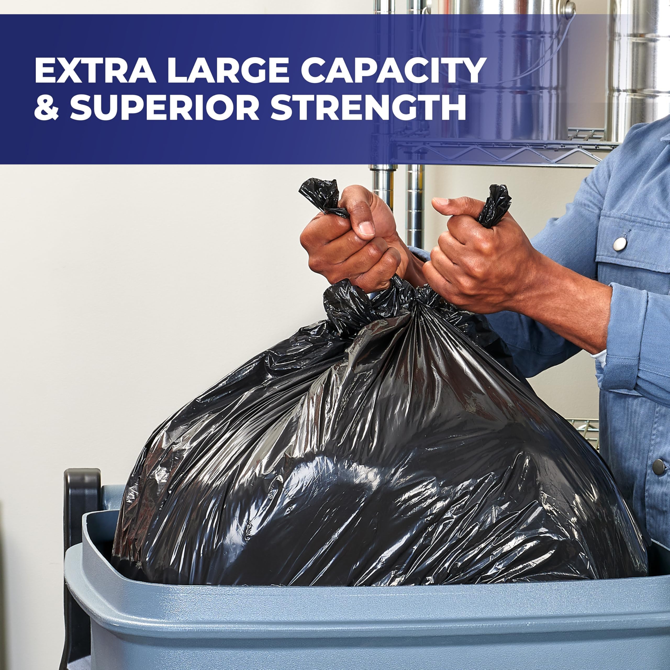 Foto 5 pulgar | Bolsas De Basura Hefty Cart Forer  65 Galones  10 Bolsas  Sin Aroma - Venta Internacional.