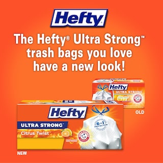 Foto 2 | Bolsas De Basura Hefty Ultra Strong 13 Galones 80 Unidades Blancas - Venta Internacional.