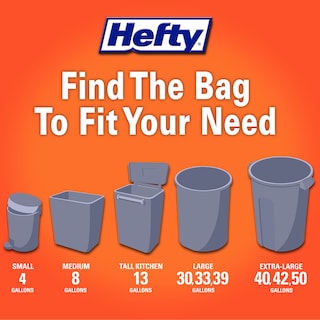 Foto 7 | Bolsas De Basura Hefty Ultra Strong 13 Galones 80 Unidades Blancas - Venta Internacional.