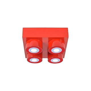 Foto 2 | Lampara de Techo Bloques Para Armar Color Rojo