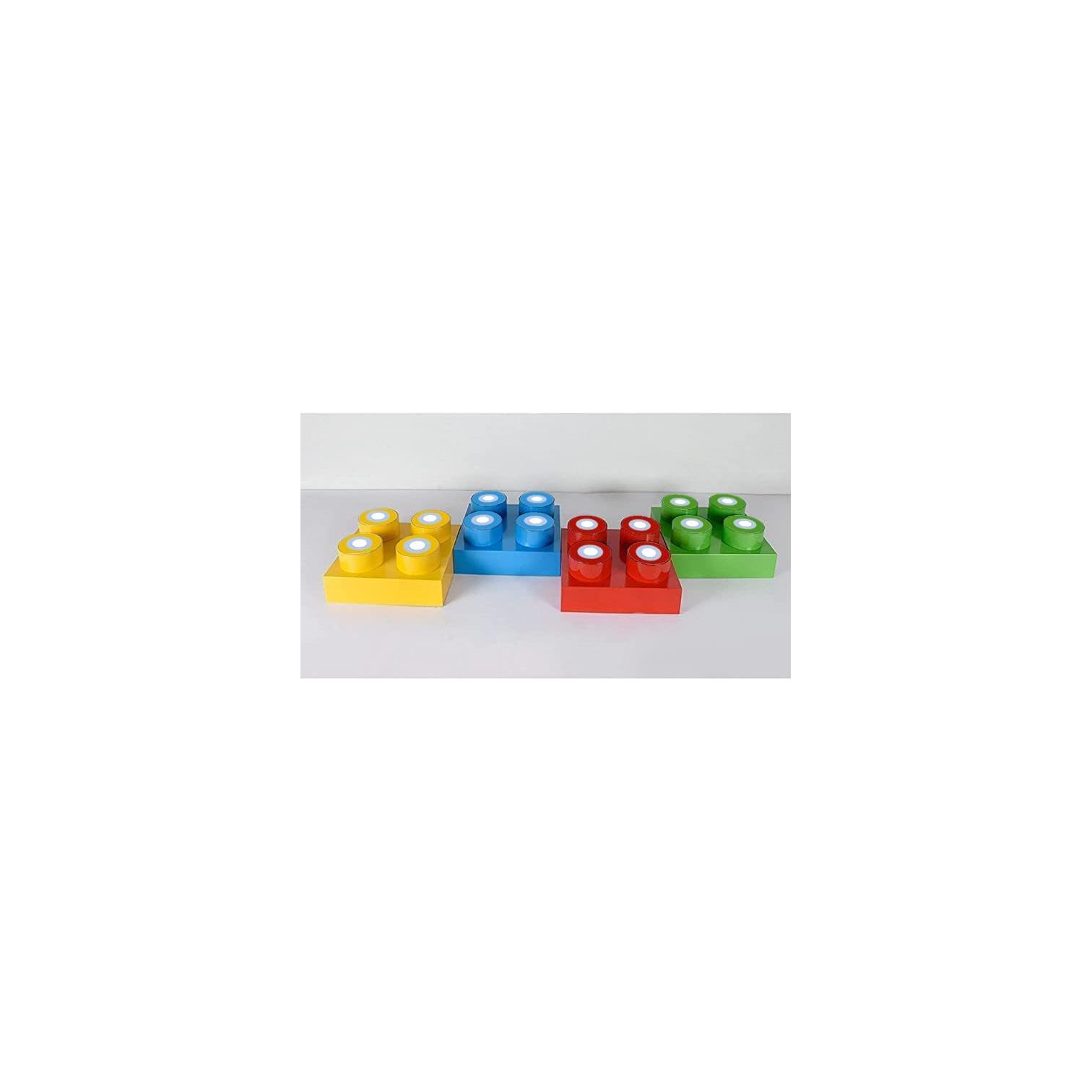 Foto 4 pulgar | Lampara de  Techo Bloques Para Armar 4 Piezas Multicolor