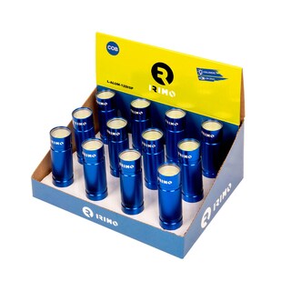 Foto 1 | Linternas de Aluminio Irimo L-ALUM-12DISP color Azul en Expositor 12 PZAS