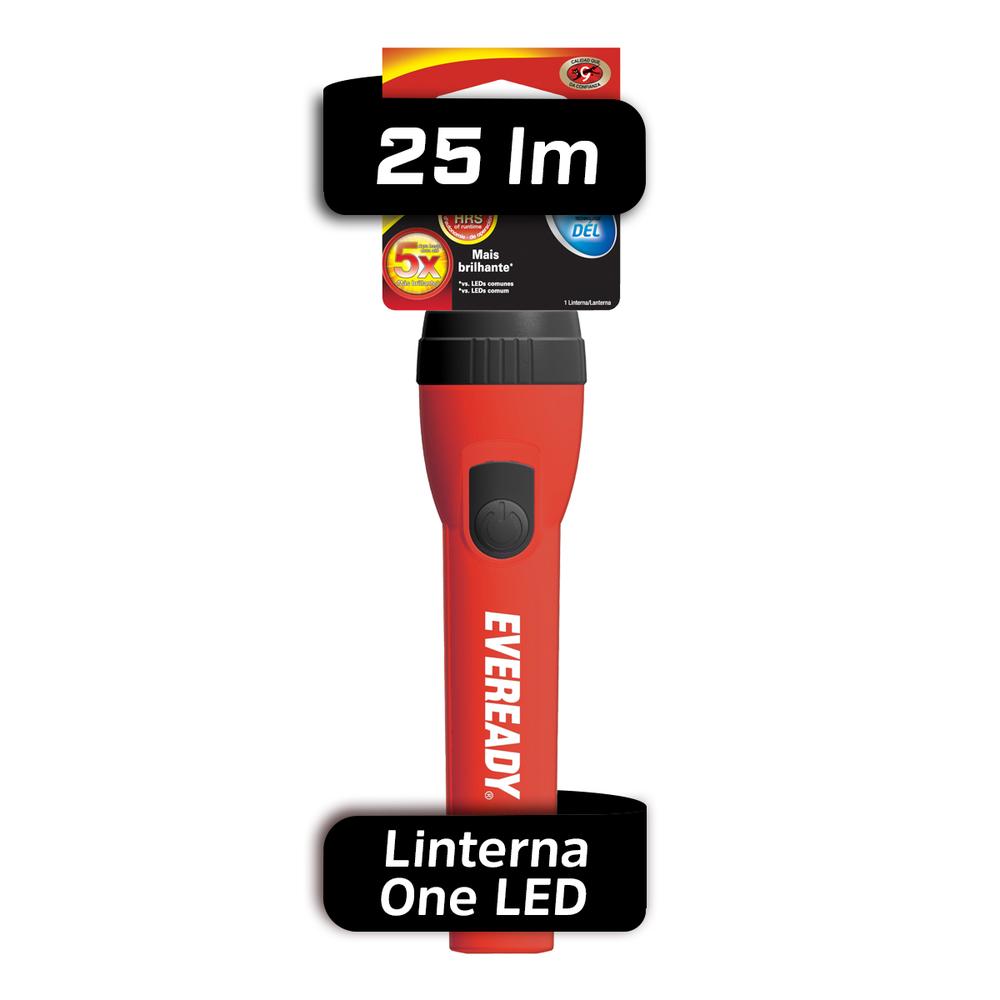 Foto 3 pulgar | Linterna de Mano Eveready One Led color Rojo Larga Distancia
