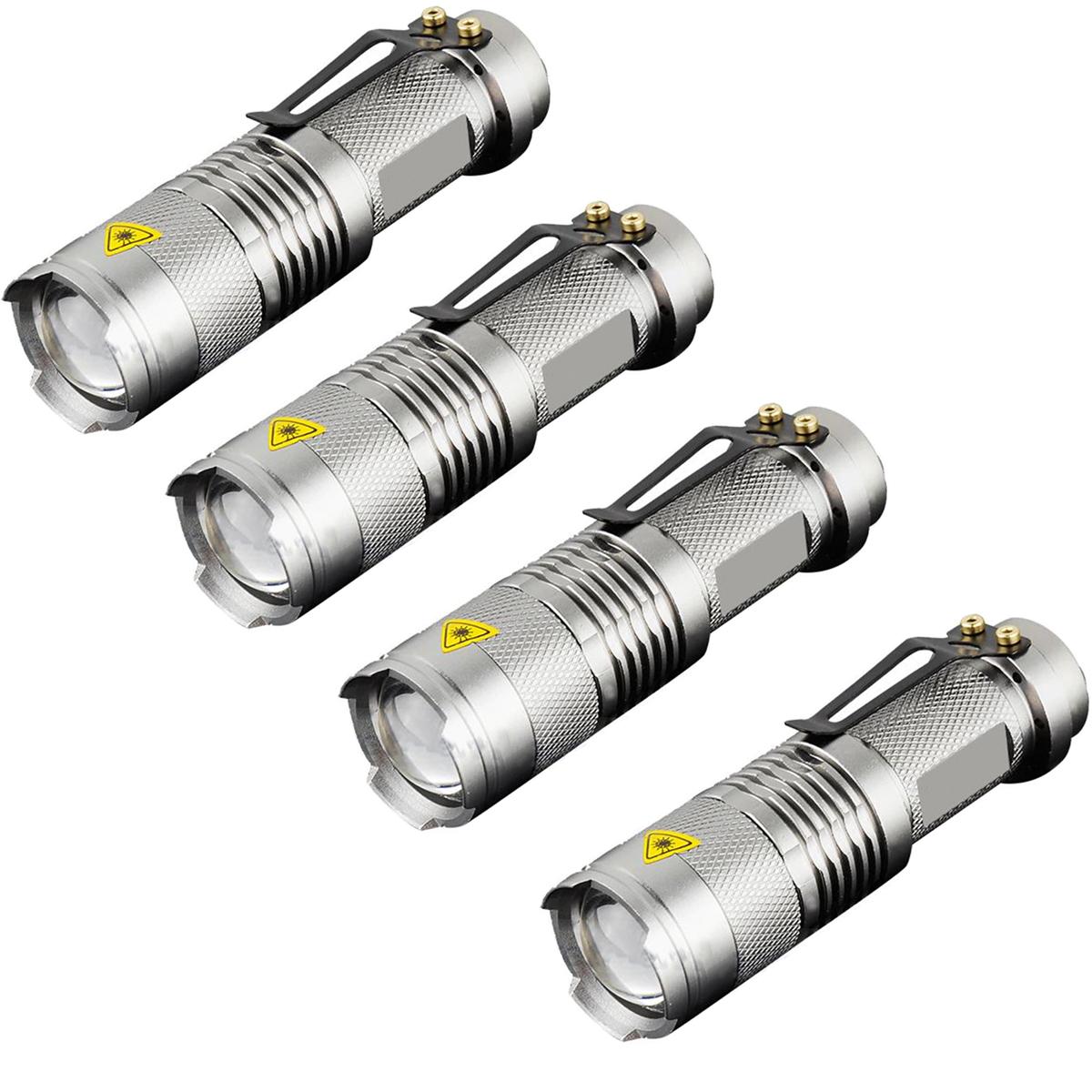 Foto 2 pulgar | Linternas Led Resistente Militar Ventdepot Mxlcs-004 4 Piezas Gris