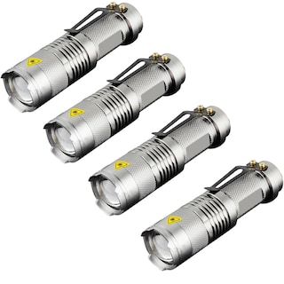 Foto 2 | Linternas Led Resistente Militar Ventdepot Mxlcs-004 4 Piezas Gris