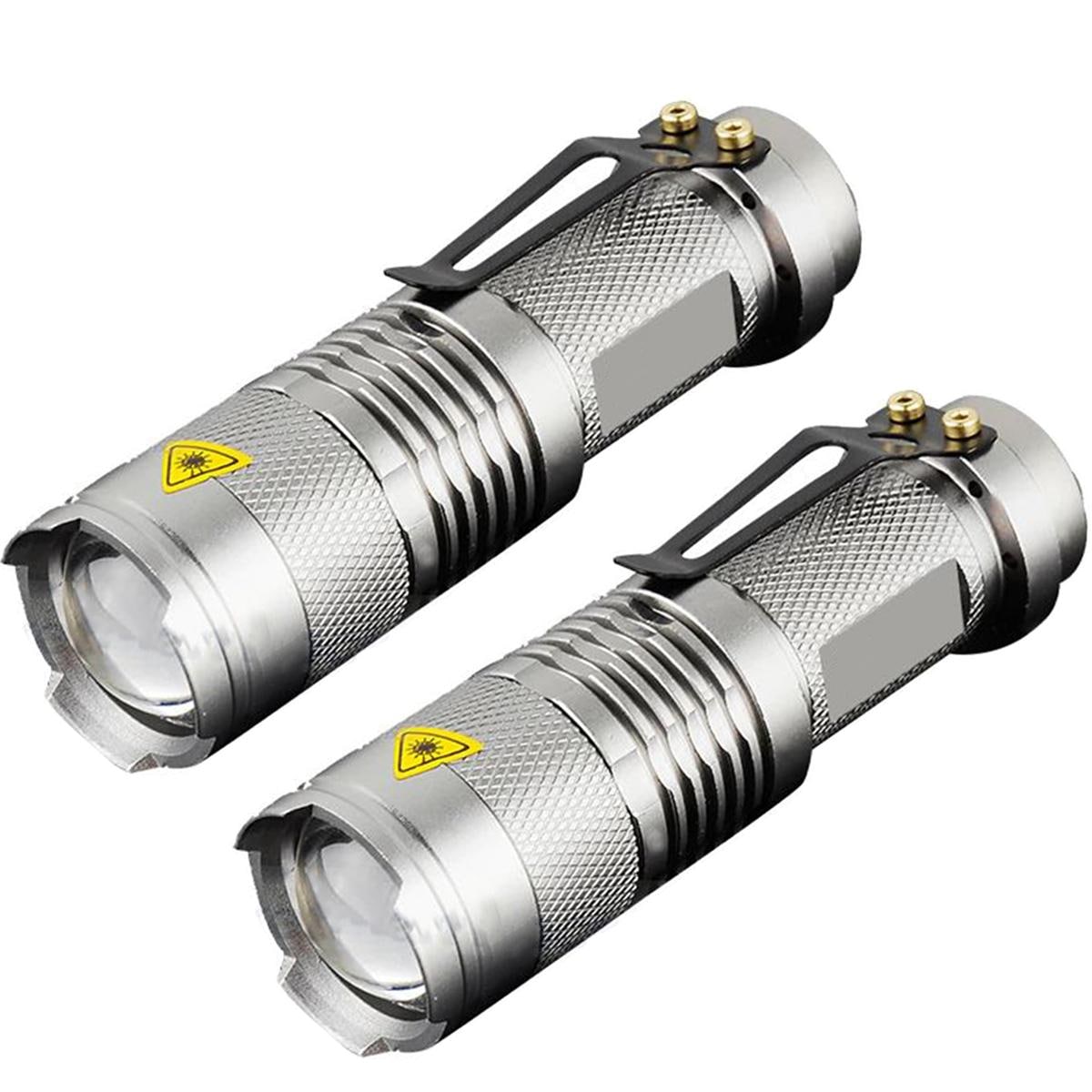 Linternas Led Con Zoom Nocturna Ventdepot Mxlcs-002 2 Piezas Gris $456