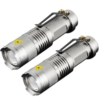 Foto 2 | Linternas Led Con Zoom Nocturna Ventdepot Mxlcs-002 2 Piezas Gris