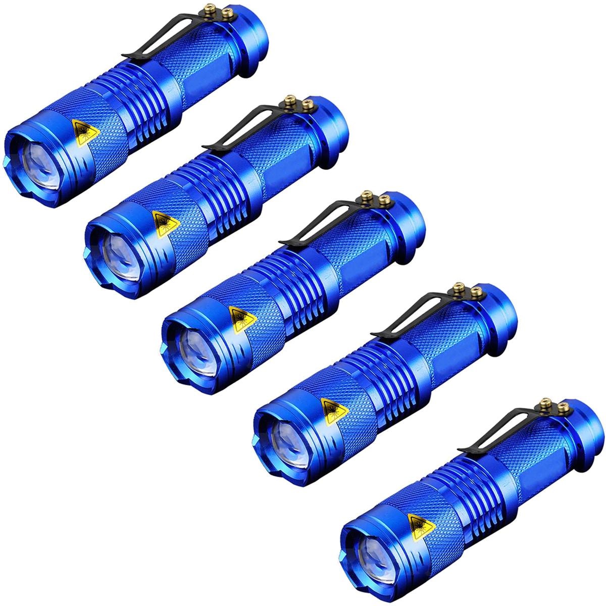 Linterna Táctica Ajustable Escalada Ventdepot Mxlcb-005 5 Piezas Azul $1,740