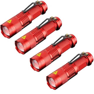 Foto 1 | Linterna Táctica 2000 Lúmenes Ventdepot Mxrci-004 4 Piezas Rojo