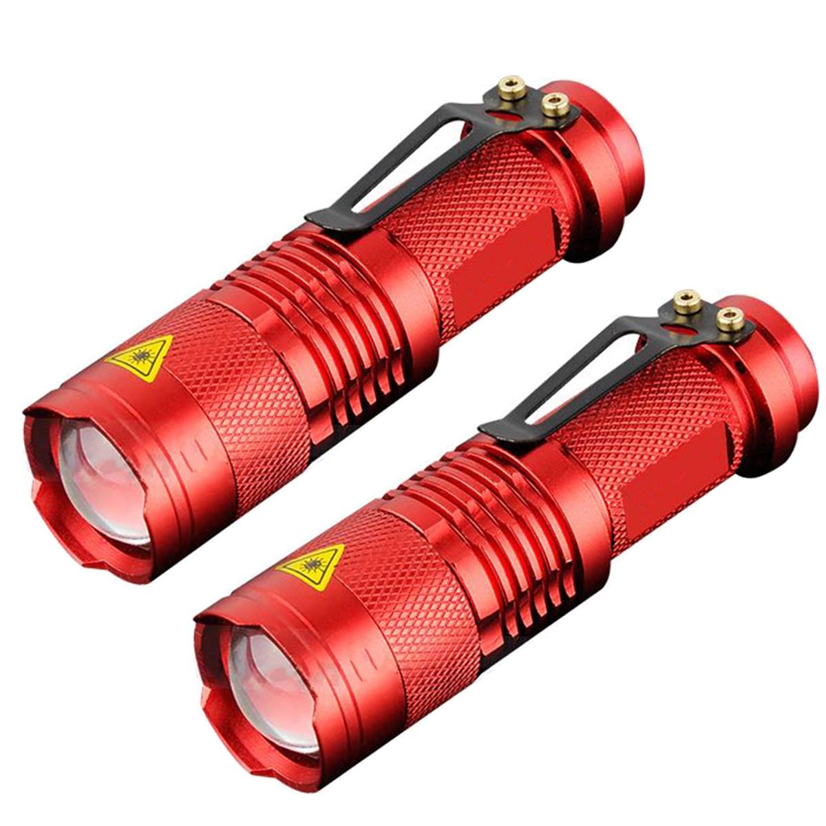 Foto 1 | Linterna Táctica Para Acampar Ventdepot Mxrci-002 2 Piezas Rojo