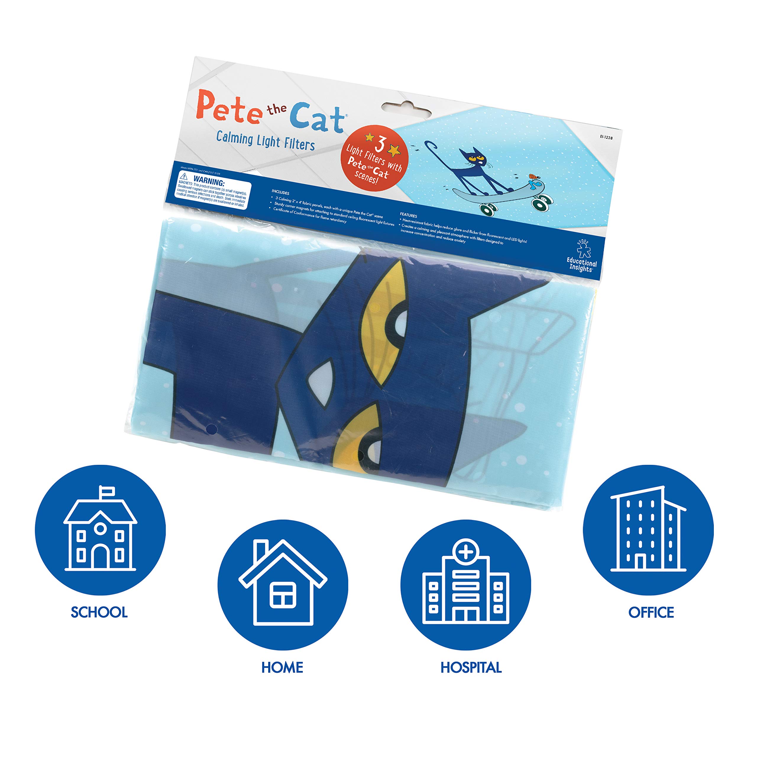 Foto 5 pulgar | Paquete De 3 Filtros De Luz Educational Insights Pete The Cat - Venta Internacional.