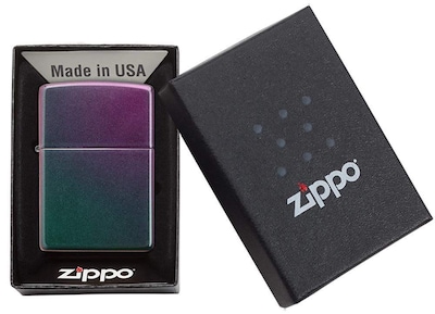 Foto 6 | Encendedor De Bolsillo Zippo Con Logotipo Iridiscente De Zippo Original De Ee. Uu - Venta Internacional.