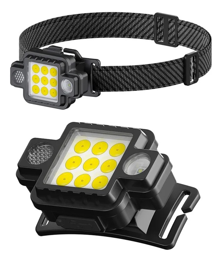 Foto 2 | Set 2 Linterna De Cabeza Led Magnética Ultraligera Usb