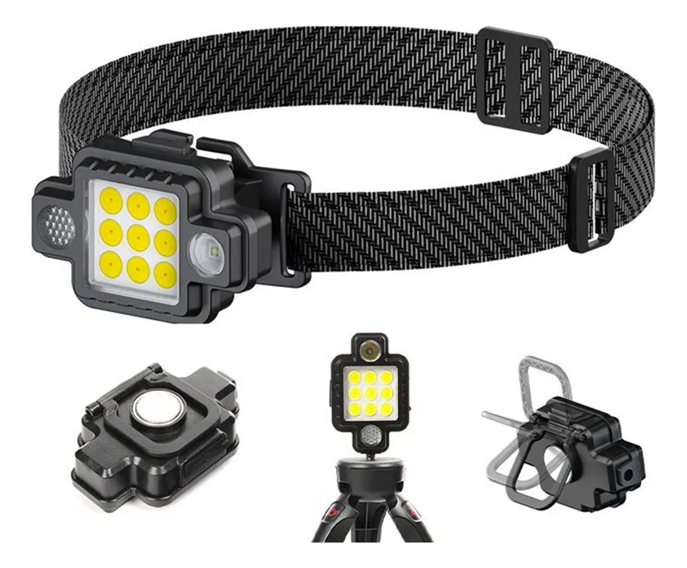 Foto 4 pulgar | Set 2 Linterna De Cabeza Led Magnética Ultraligera Usb