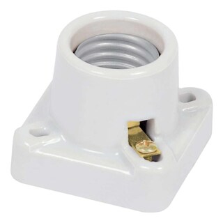 Foto 1 | Portalámpara De Porcelana Forma Cuadrada Volteck