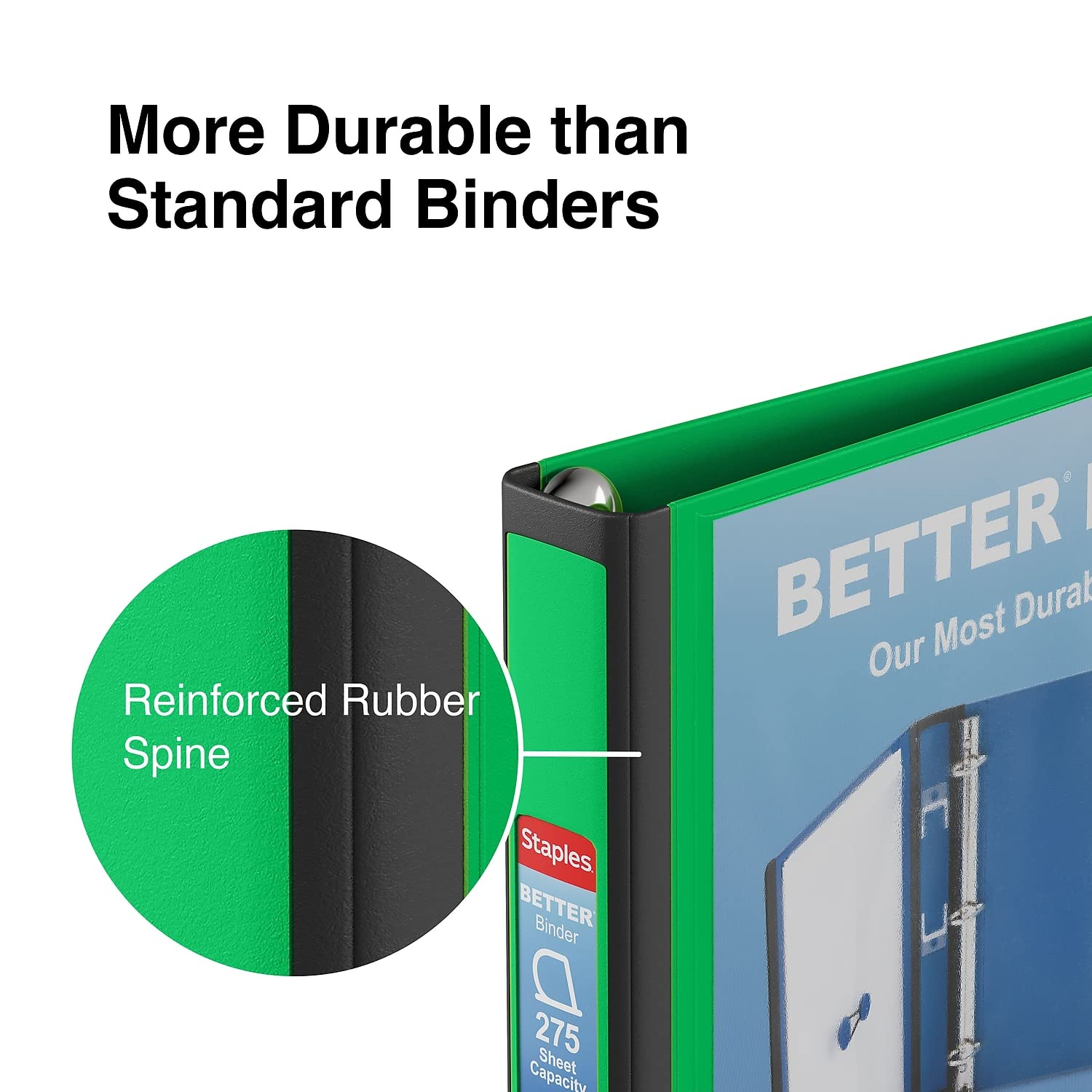 Foto 6 pulgar | Binder Staples Better 19063, 1 Pulgada En D, 3 Anillos, Vista Verde - Venta Internacional.