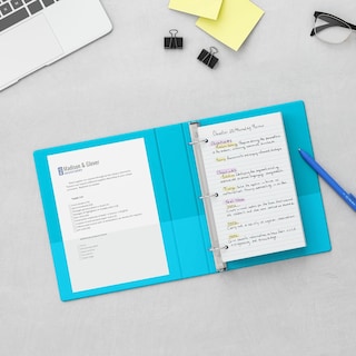 Foto 6 | View Binder Staples Mini, 5.5 X 8.5 Pulgadas, 1 Pulgada, 3 Anillos, Verde Azulado - Venta Internacional.