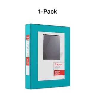 Foto 7 | View Binder Staples Mini, 5.5 X 8.5 Pulgadas, 1 Pulgada, 3 Anillos, Verde Azulado - Venta Internacional.