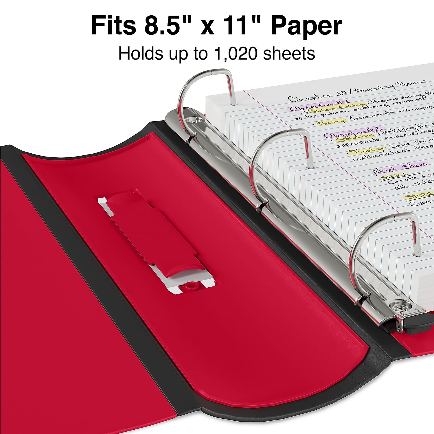 Foto 5 pulgar | Binder Staples Better De 4 Pulgadas Y 3 Anillas Con Vista En Rojo - Venta Internacional.