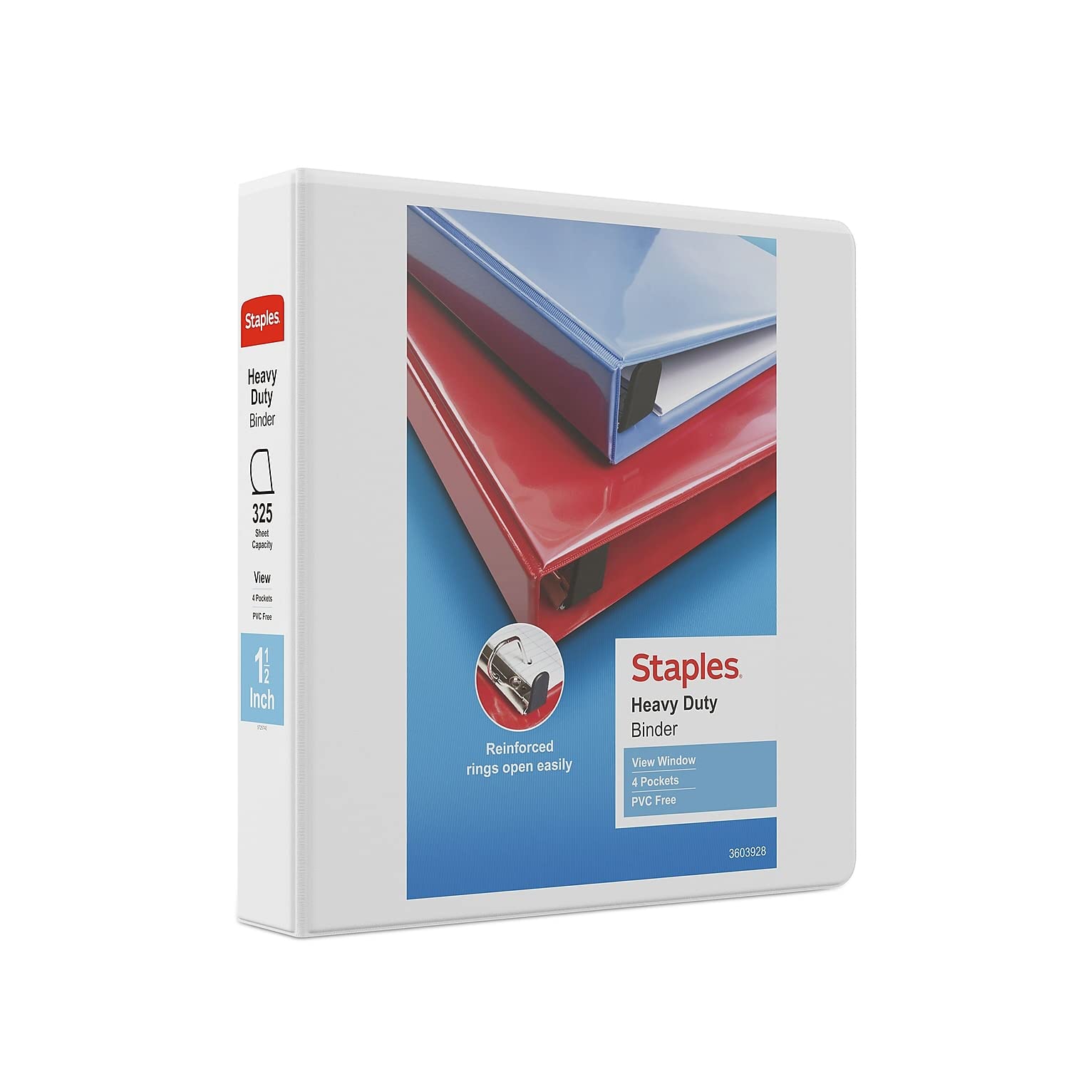 Foto 2 pulgar | View Binder Staples 82684 Heavy Duty, 1.5 Pulgadas, Color Blanco - Venta Internacional.