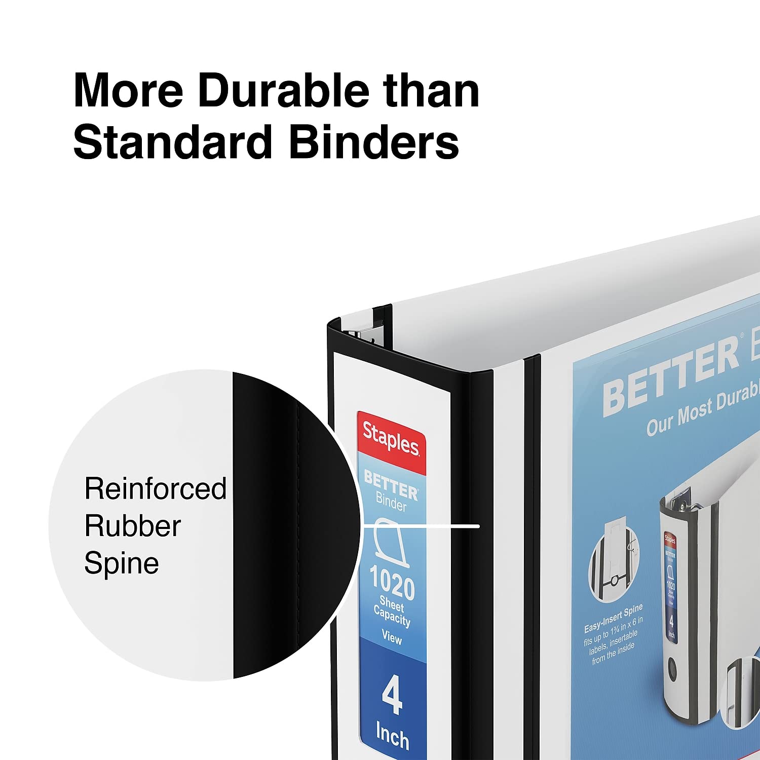 Foto 6 pulgar | Binder Staples Better, 3 Anillas, 4 Pulgadas, Color Blanco, 1020 Hojas - Venta Internacional.